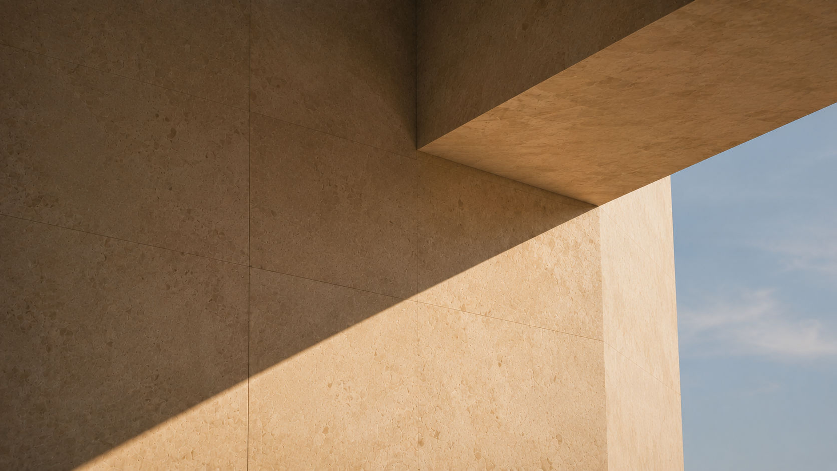 Stone geometry in sunlight